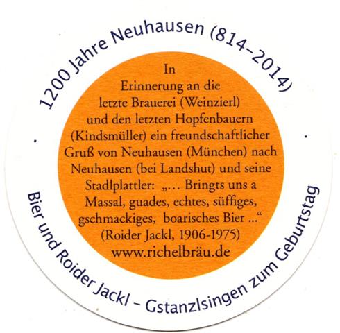 münchen m-by richel stadt by 23b (rund200-1200 jahre-schwarzorange)